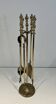 Neoclassical Fire Necessity in Brass with Ball Finials Empi