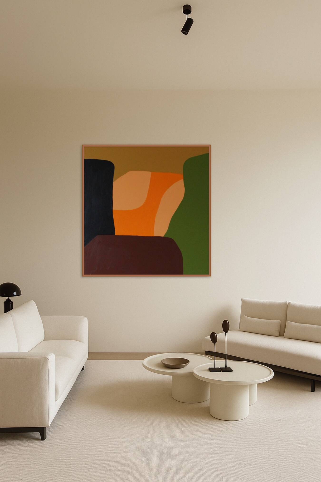 Modern abstract art signed 80x80cm