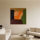 Modern abstract art signed 80x80cm