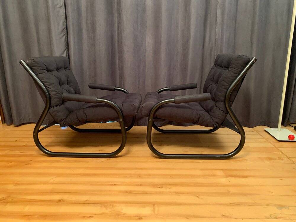Ensemble de fauteuils suédois, années 1970