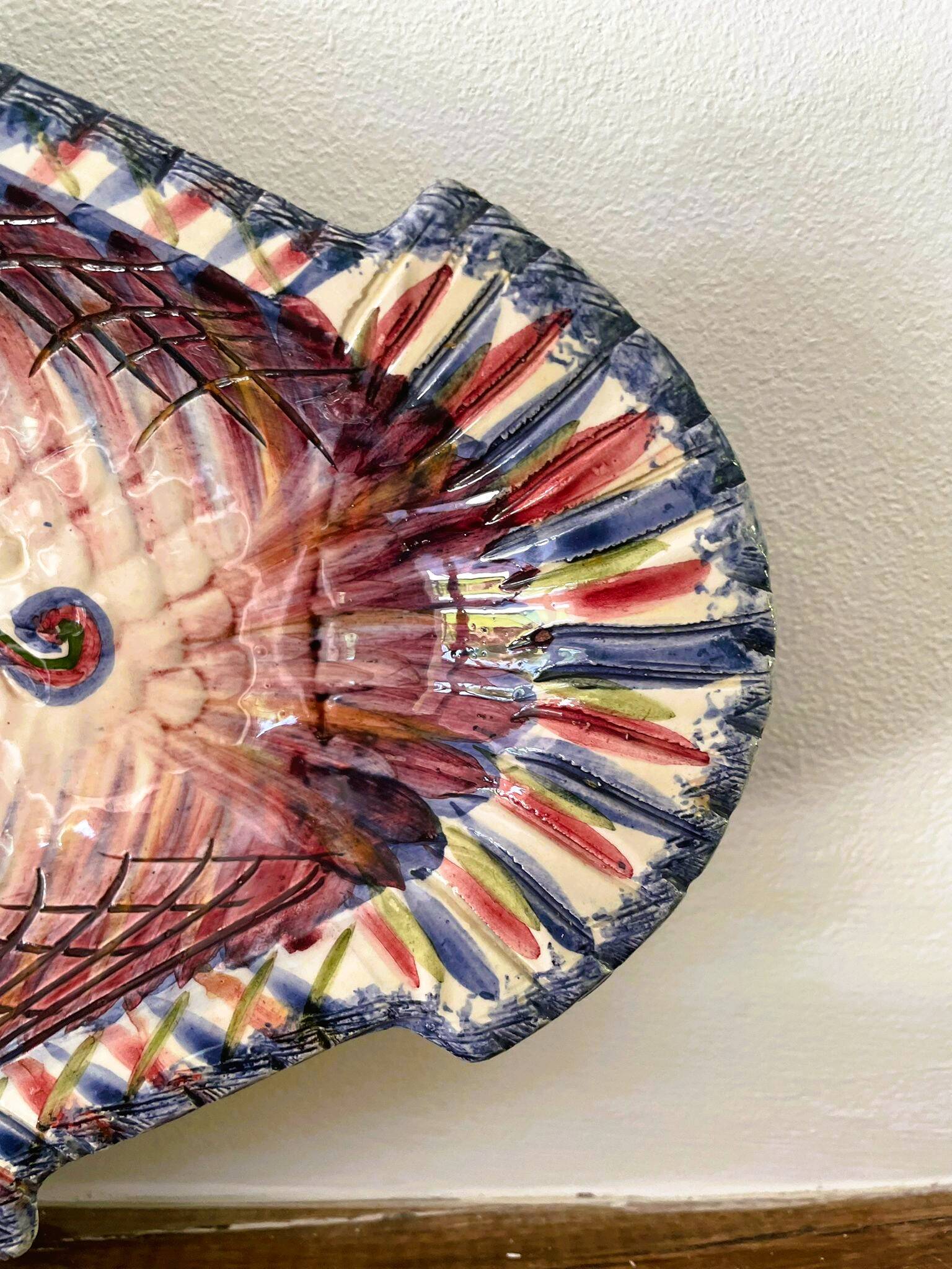 Grand plat, céramique bretonne