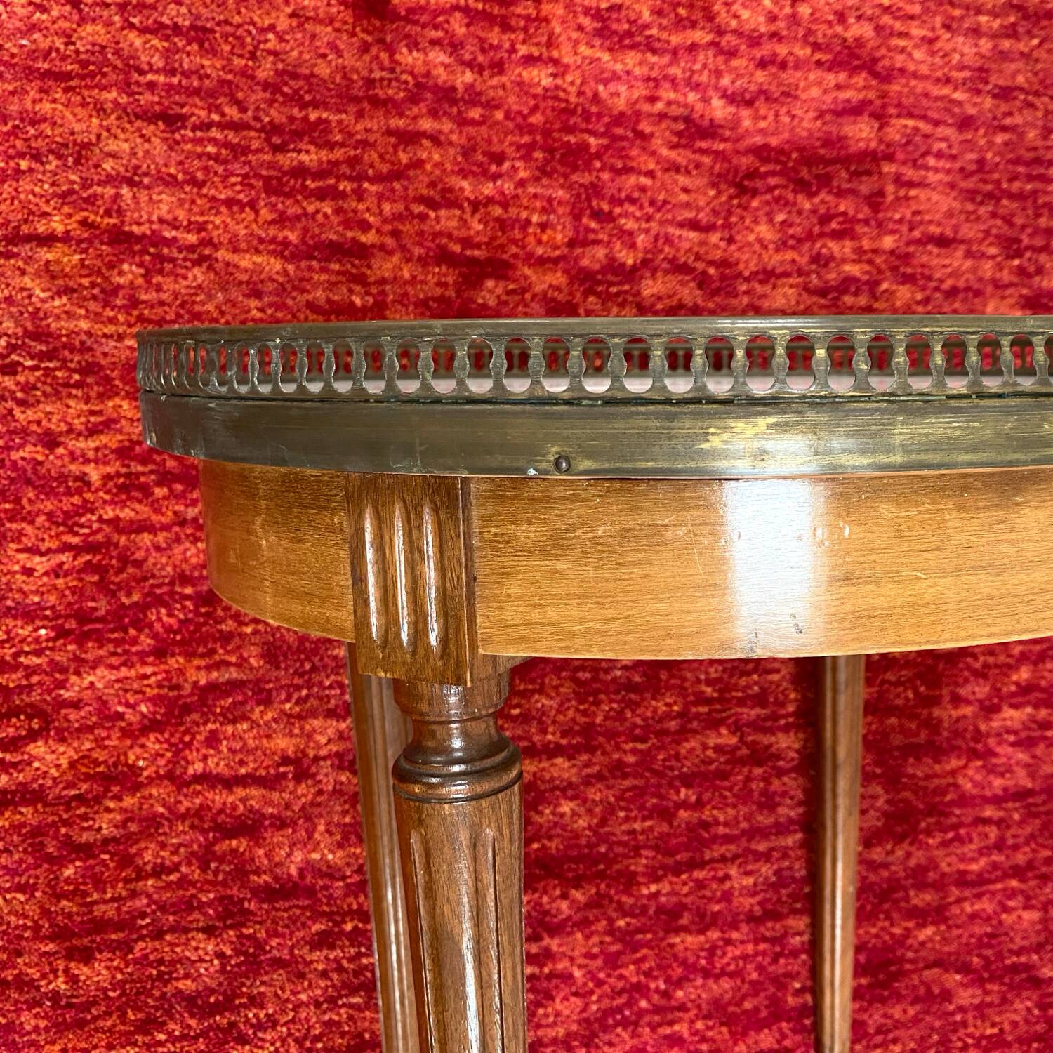 Antique Louis XVI style bouillotte table