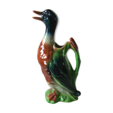 Old pitcher large duck Saint Clément ceramic slurry beautiful color 33 cm n° 2