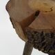 Tripod oak milking stool, Ariège peasant art, France (19th century)