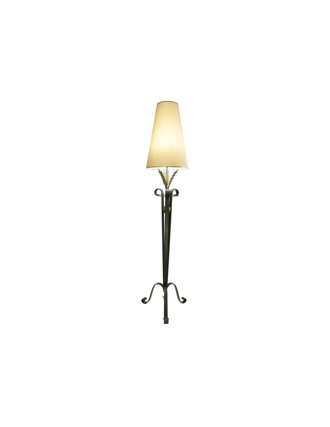 Wrought iron floor lamp from the 1940s