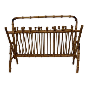 porte revues bambou vintage
