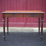 Table or desk Louis Philippe with two drawers