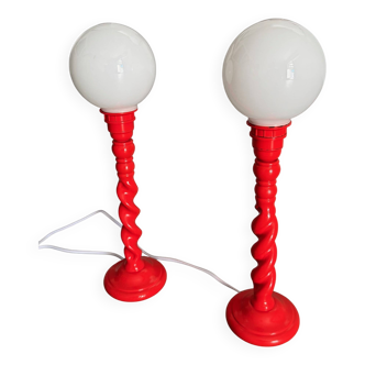 Duo of "Bilboquet" Lamps