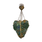 Chandelier in Italian glass paste Murano art deco