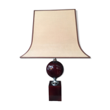 Lacquered table lamp Philippe Barbier years 1970