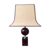Lacquered table lamp Philippe Barbier years 1970