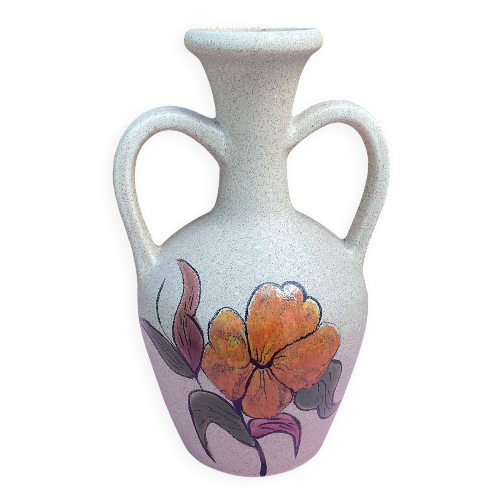 Vintage ceramic vase from Lezignan