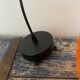 Vintage electrified orange suspension lamp with new