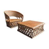 Mexican Chair with table 80 s