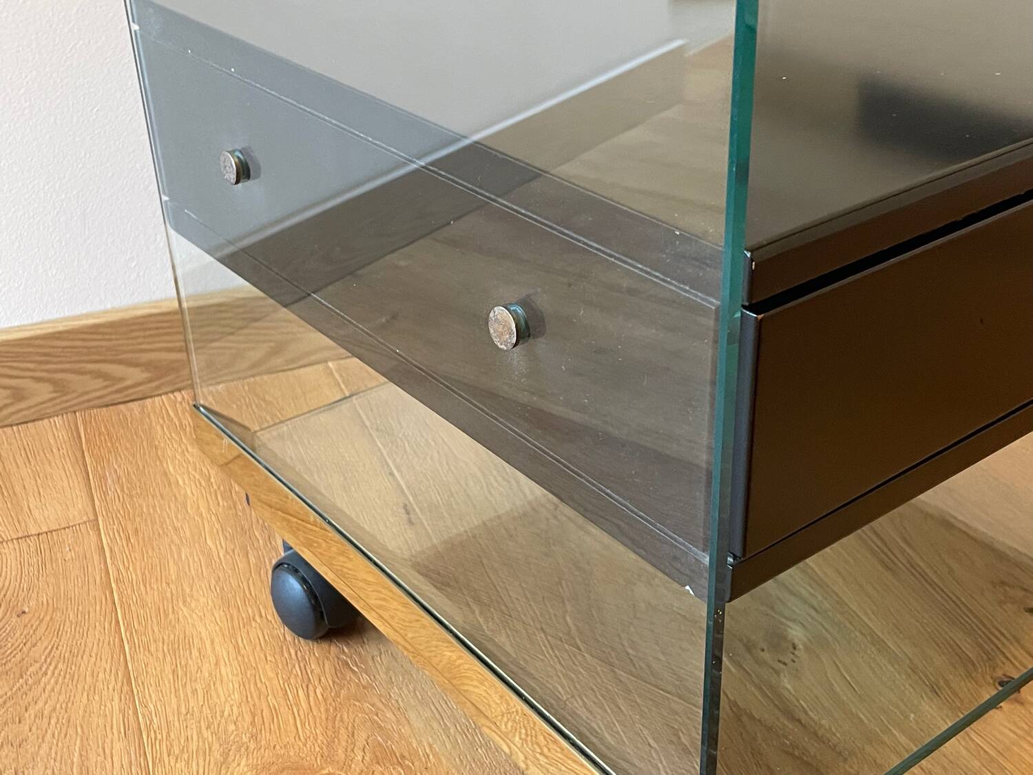 Rolling bedside table by Pierangelo Gallotti 1970