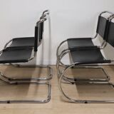 Set of 4 MR10 chairs by Ludwig Mies Van Der Rohe