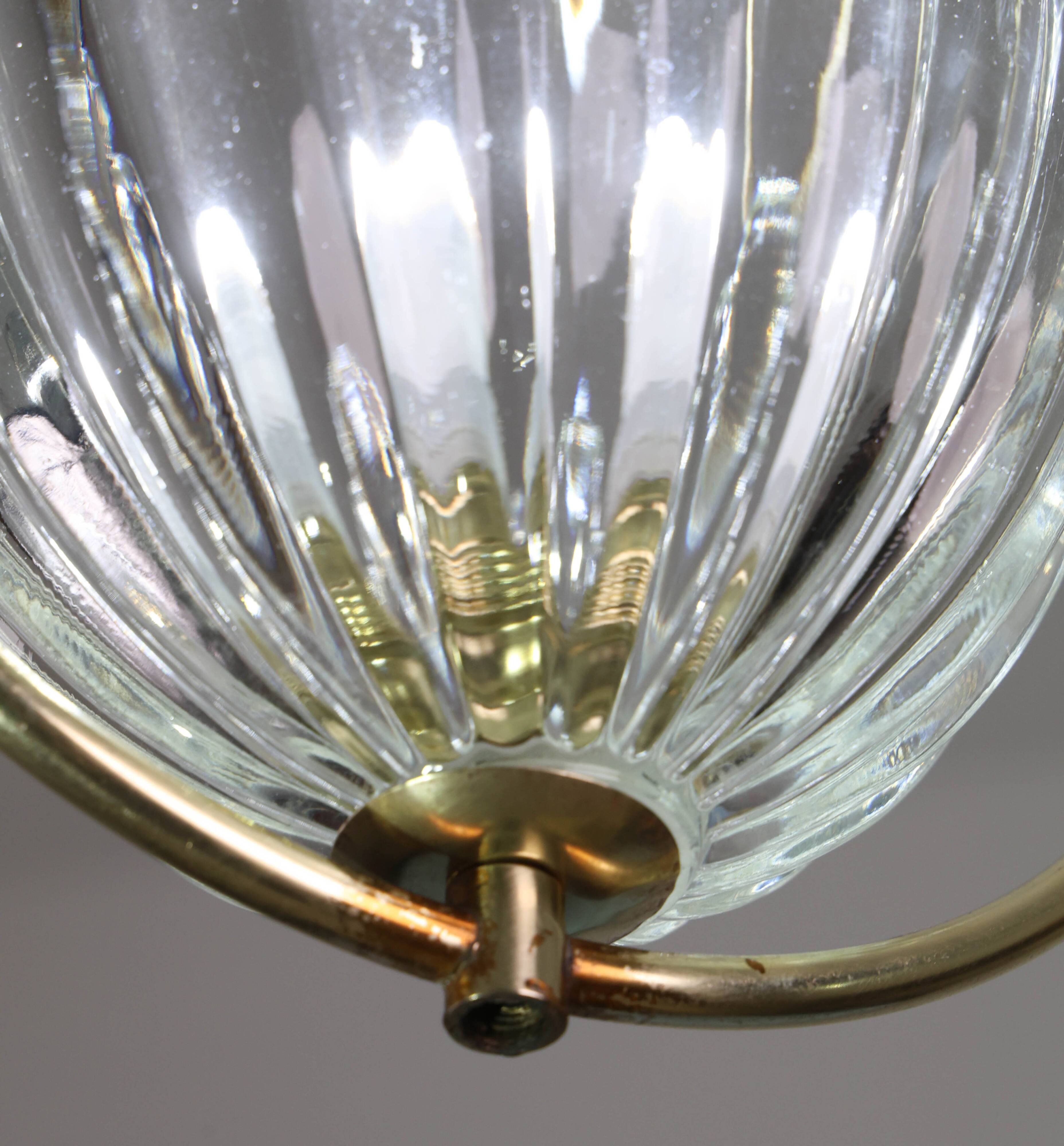 Art Decò Barovier e Toso Pendant Light, 1950