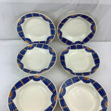 6 hollow plates made in france badonviller