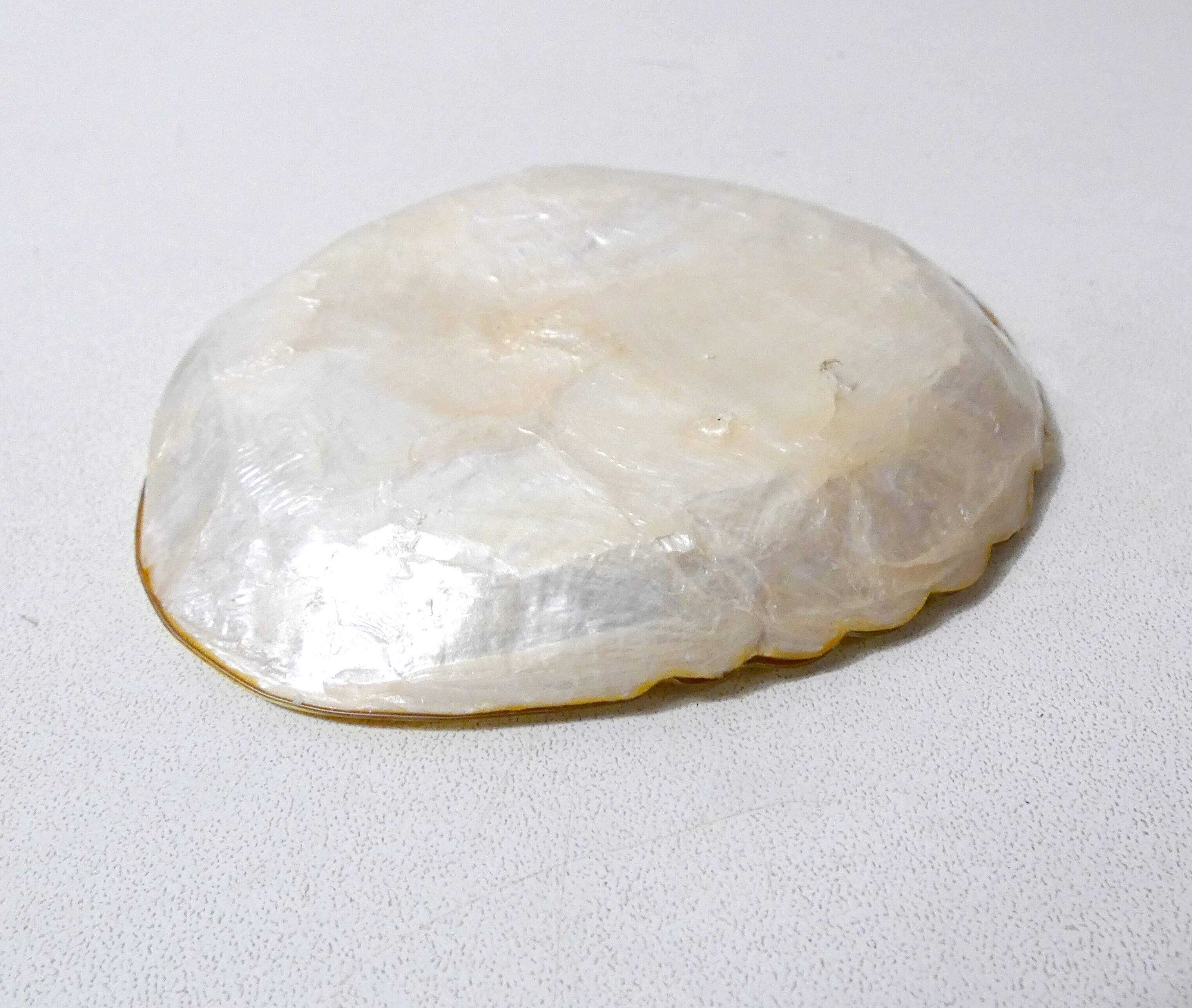 Vintage shell-shaped mother-of-pearl pocket emptier