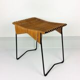 Vintage rattan and metal 1950