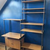 Modular vintage Scandinavian shelving unit, 1960s