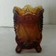 Vase a violette tripode en verres epoque charles x decor fleur de lys