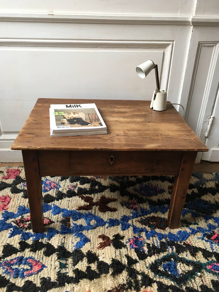 Side table, low wood