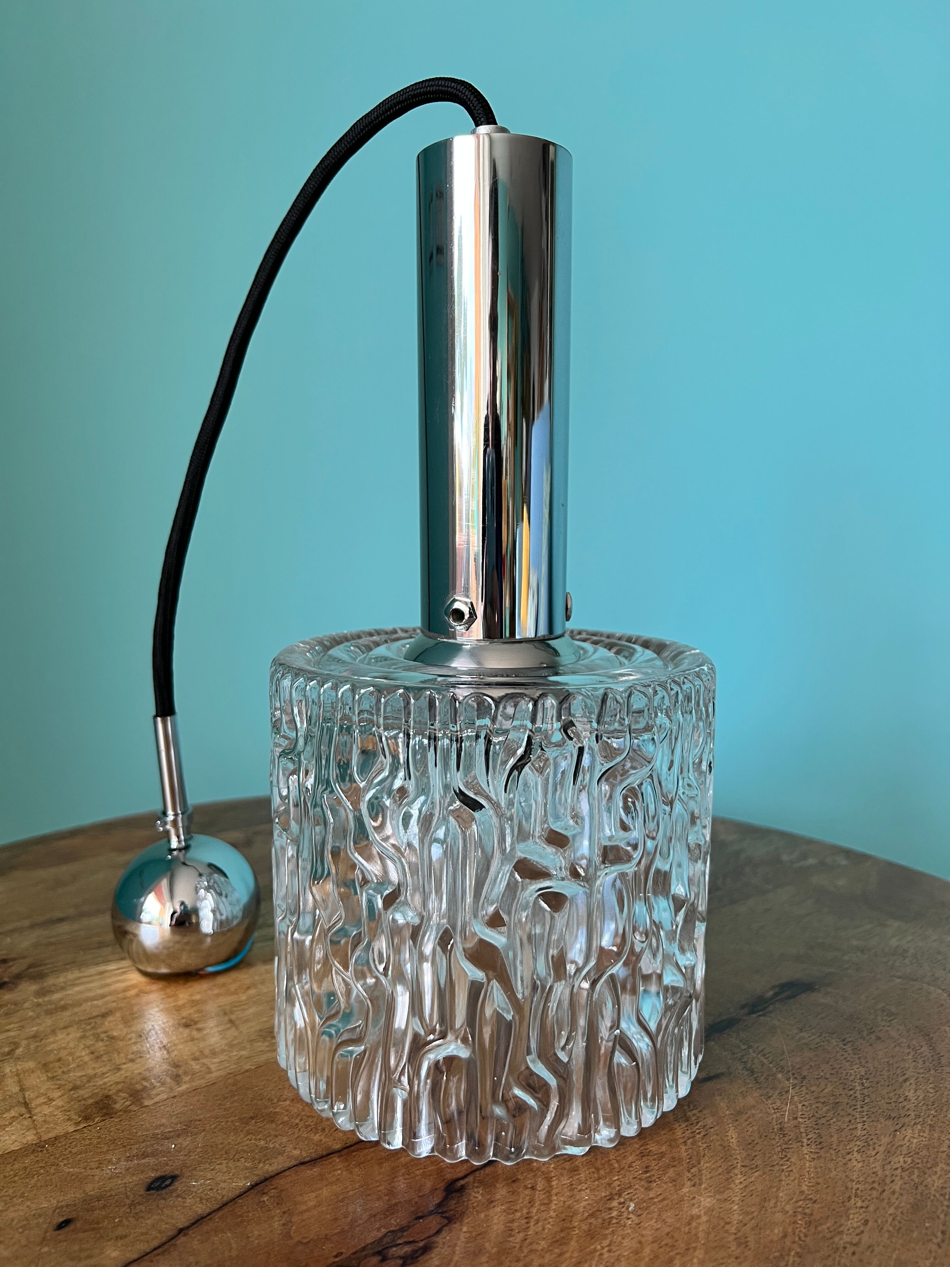 Art deco lamp / Mid century modern lamp / home decor from 1960s / ceiling pendant lamp shade