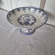 Old moustiers jules vieillard bourdeux compotier dish on base, late 19th century