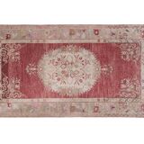 Vintage Turkish Oushak Handwoven Rug 113x207 cm