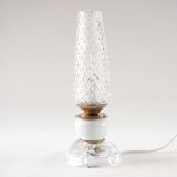 Ceramic and glass flute lamp