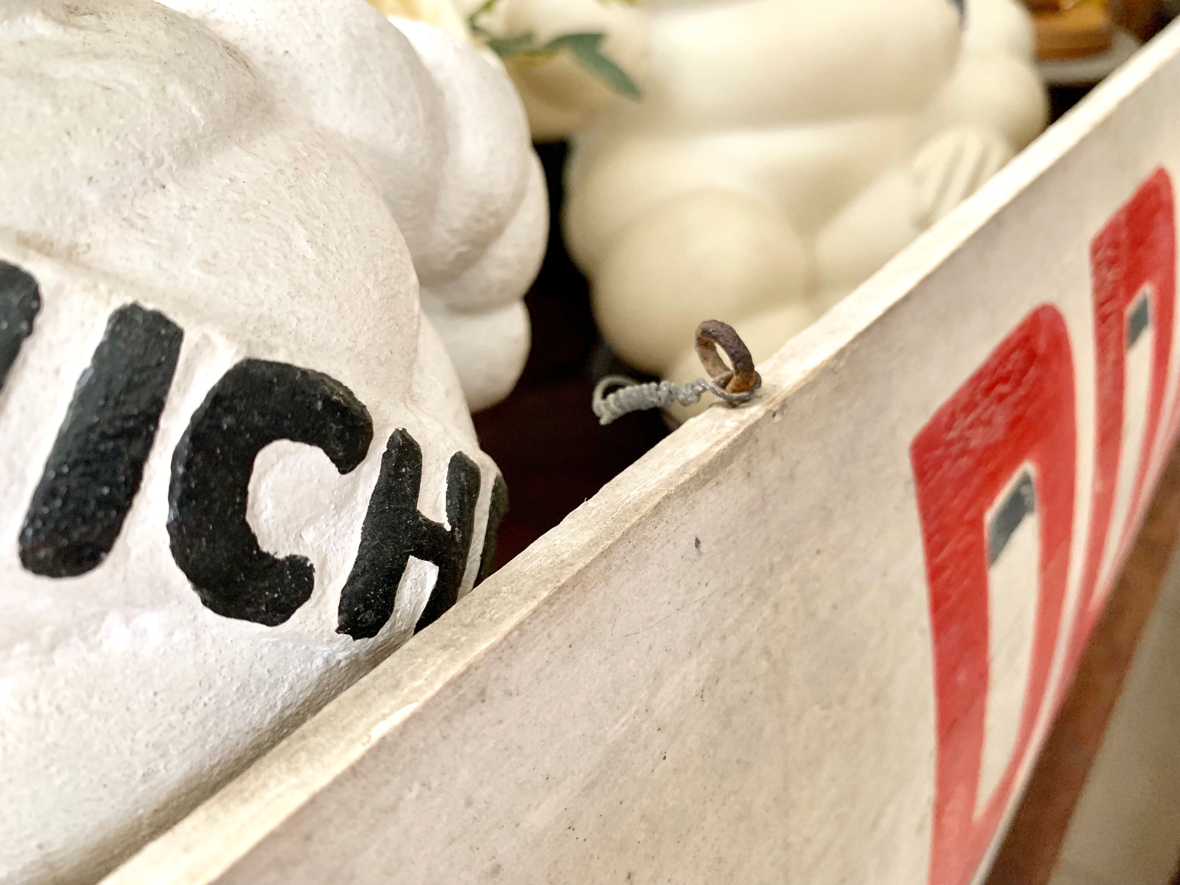 Old wood panel painted vintage