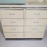 Armoire métallique, placard, armoire médicale, Baisch, vintage années 1960, tiroirs