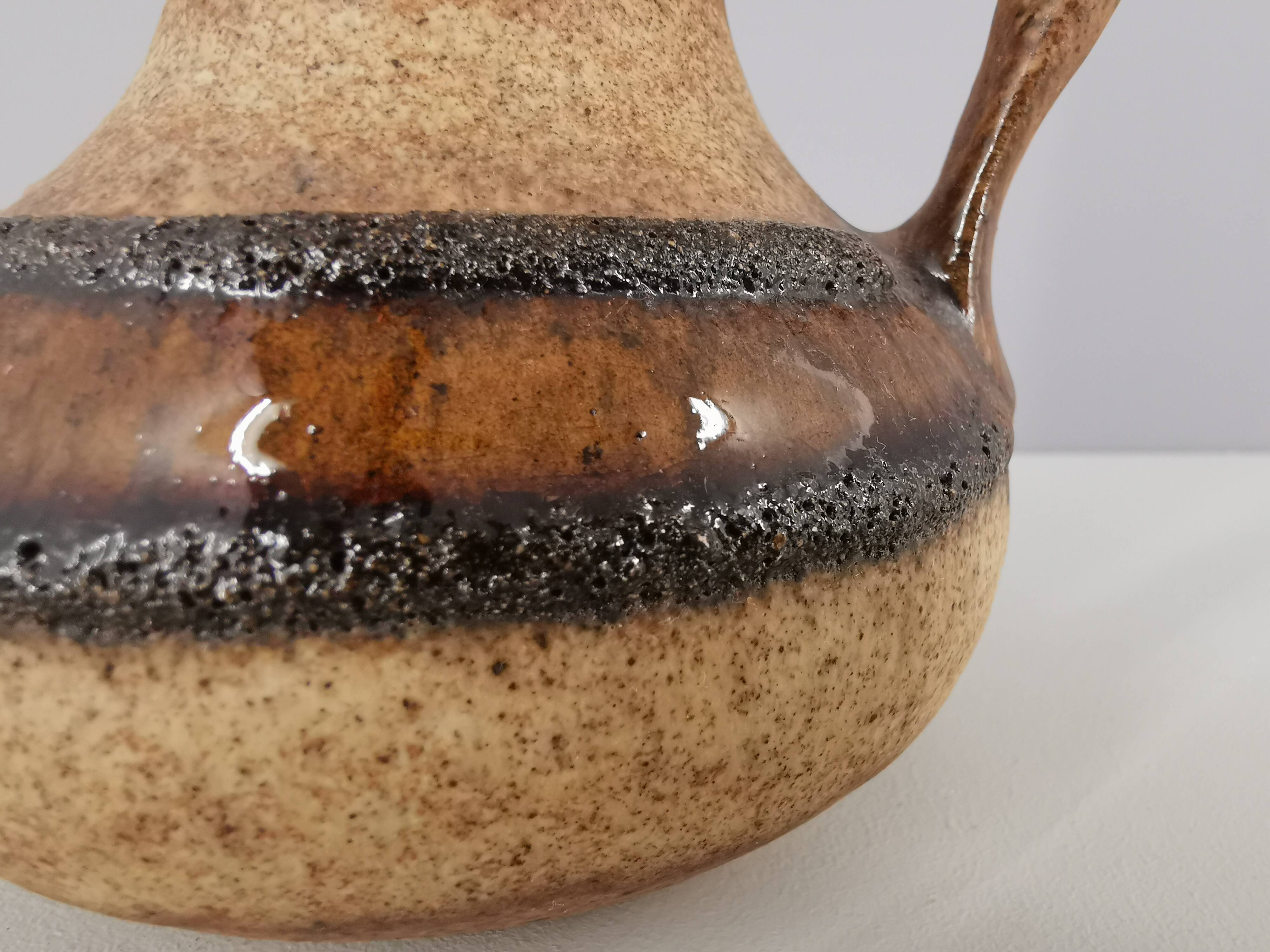 French soliflore vase in enamelled sandstone, 50