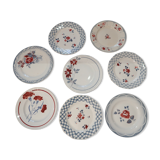 Plates Digoin Sarreguemines, St Amand and Moulin des loups