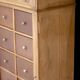 Magnificent notary's cabinet in walnut (late 19th century).