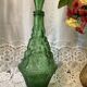 Carafe bouteille en verre italien empoli vert
