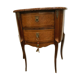 Commode demi lune de style Louis XV en marqueterie XX siècle