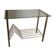 Side Table carries vintage magazines 70s