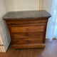 Louis Philippe style commode with marble top
