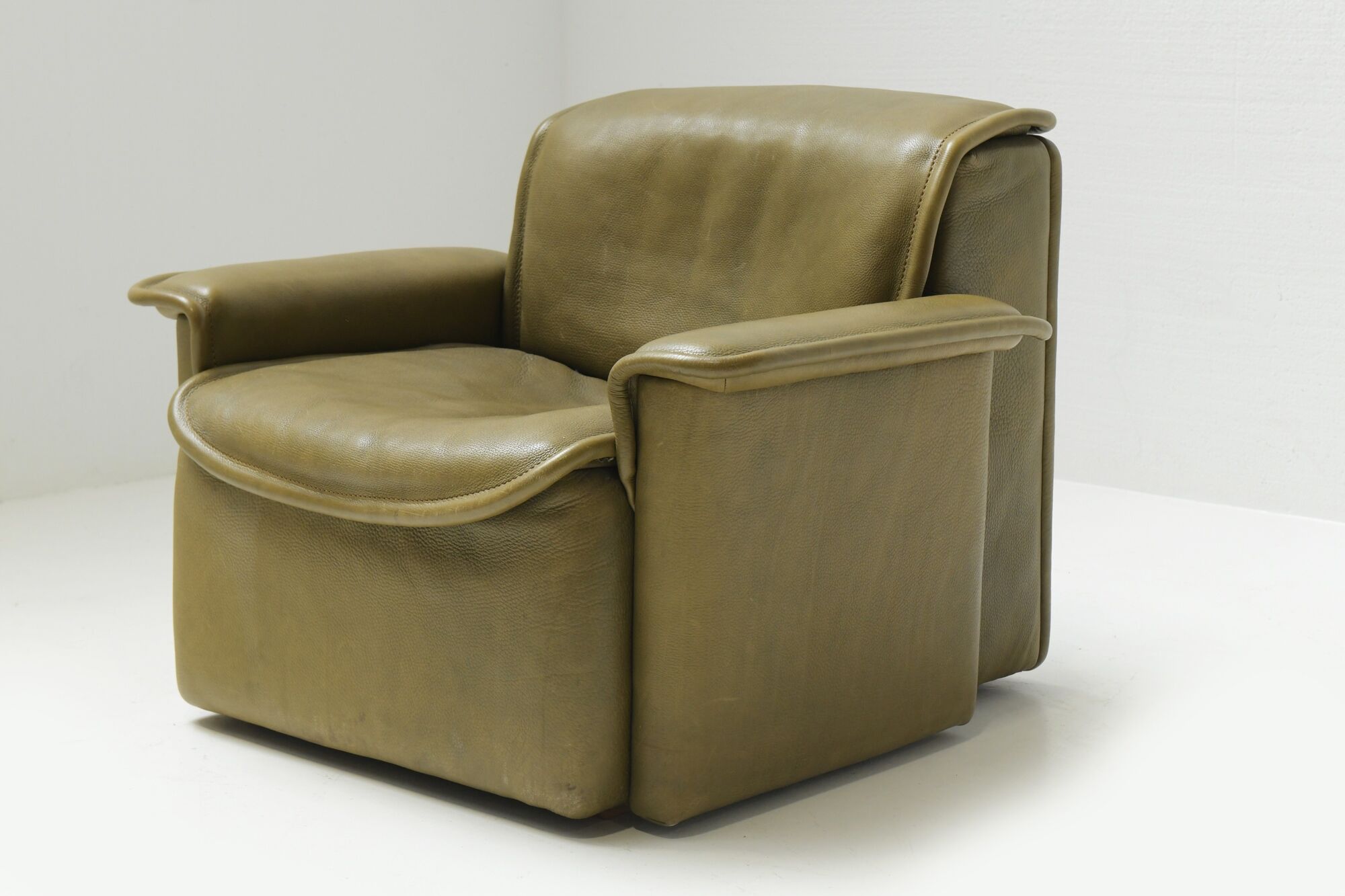 DS-12 modular vintage set in green leather by Team de Sede for De Sede Swiss