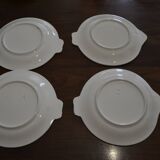 Set of 4 plates in the shape of fish