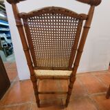 Children's chair bamboo wood cherry tree