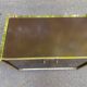 Vintage 70s TV cabinet Hi-Fi brass smoked glass on wheels Hollywood Reg