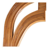 Large rattan mirror