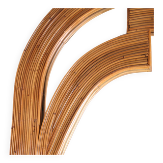 Large rattan mirror