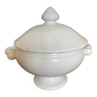 Bonbonnière blanche porcelaine