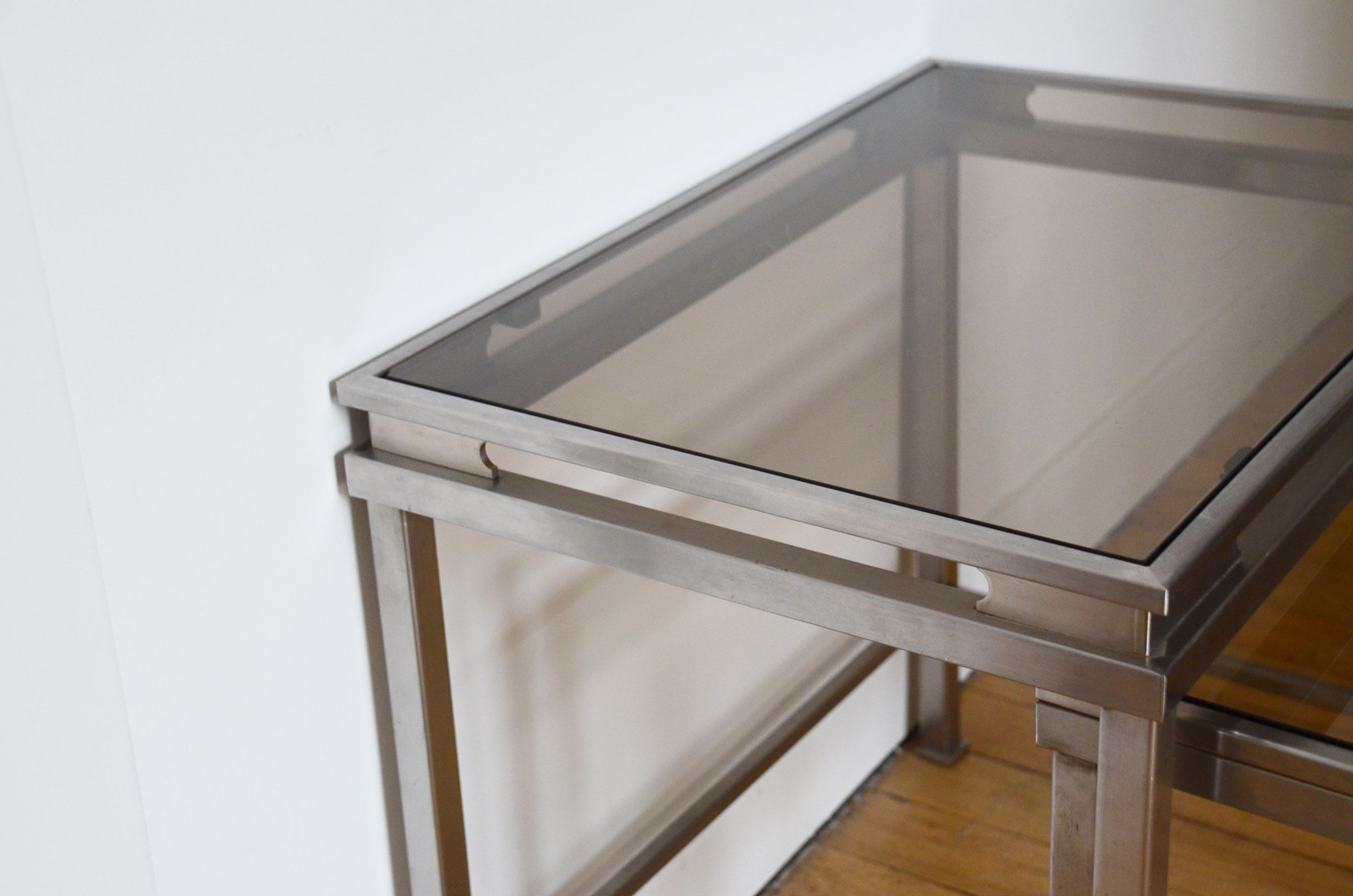 Lot 3 pull out tables by Maison Jansen by Guy Lefèvre 1970