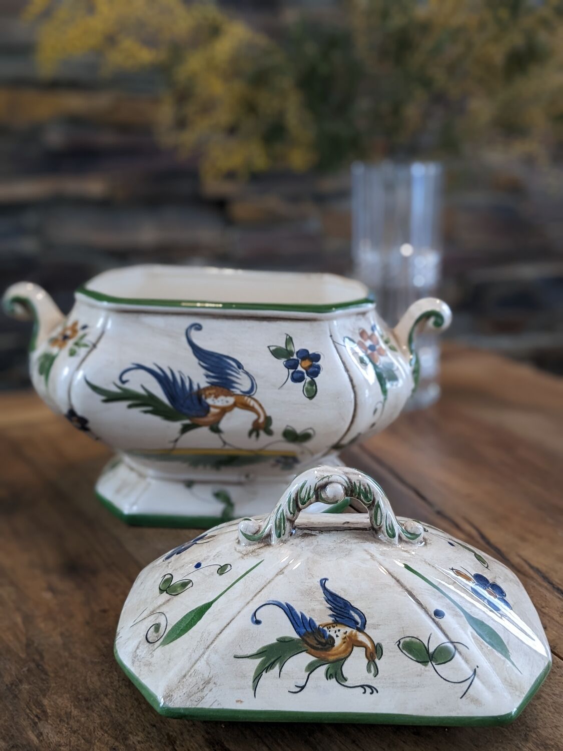 Ancient ceramic tureen Capodimonte Italy