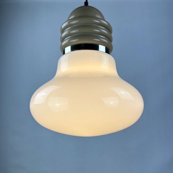 Grande suspension en verre italien en forme de goutte par Enrico Tronconi, 1960